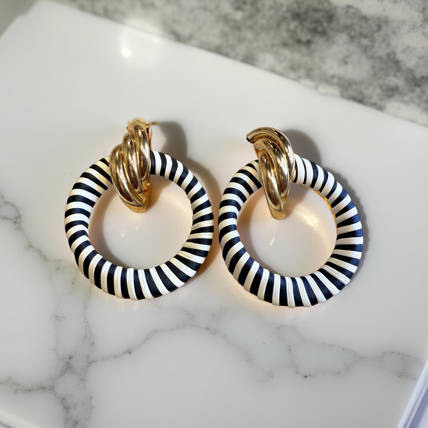 Noir Luxe Hoops