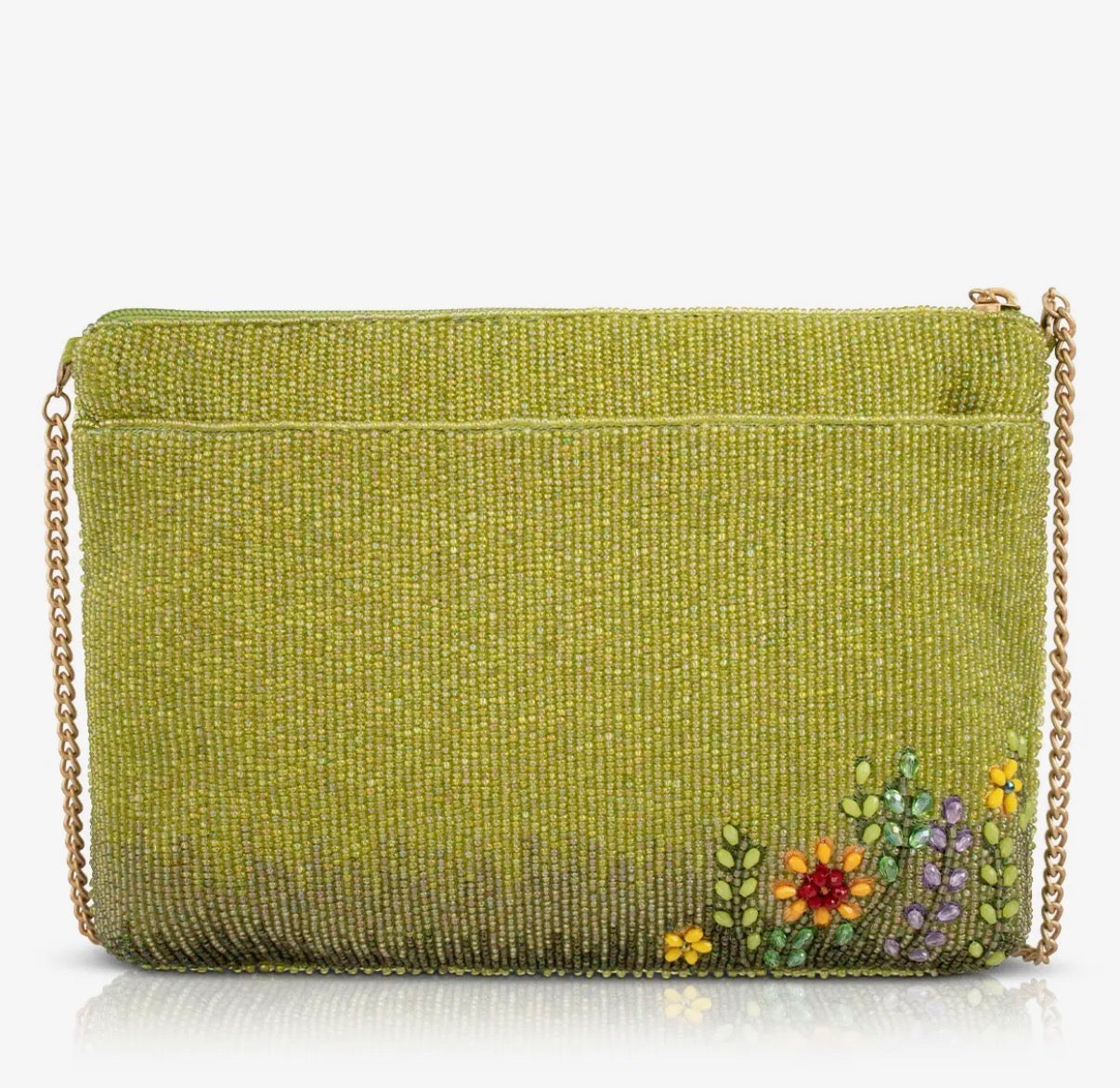 Day in the Park floral beaded bag