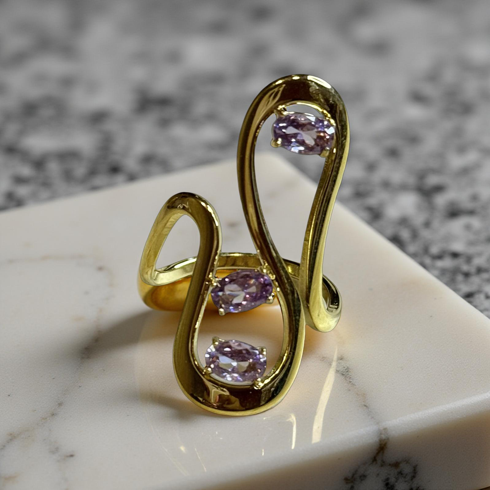Amethyst Stone Ring
