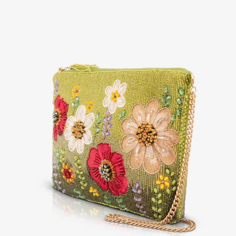 Day in the Park floral beaded bag