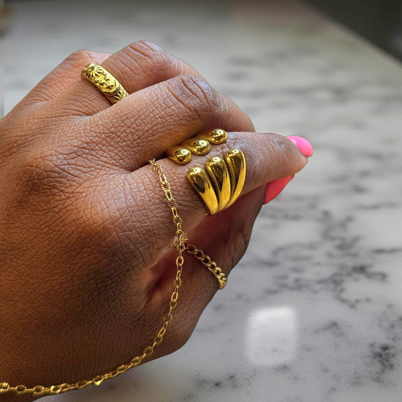 The Golden Ripple Ring
