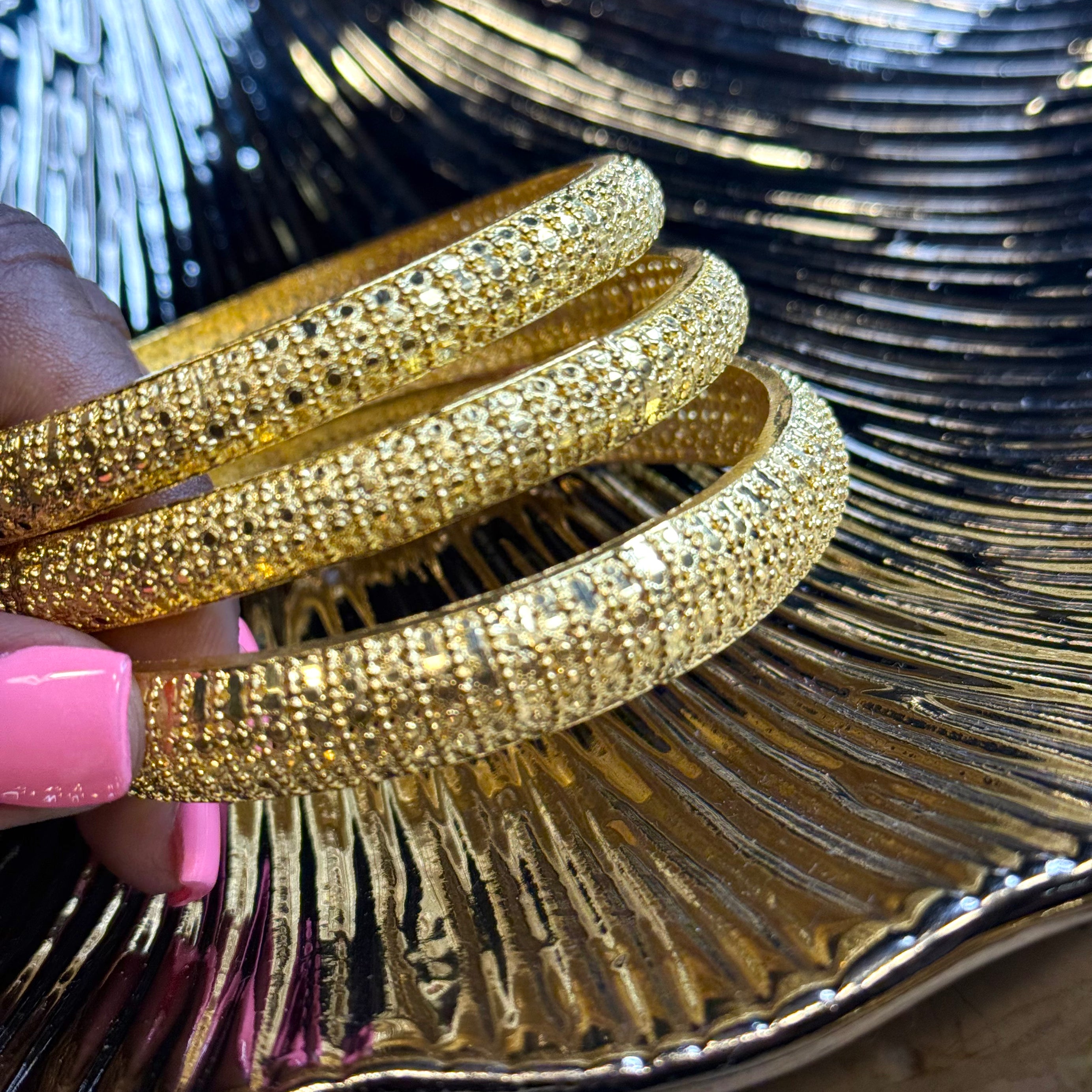 Golden Radiance Bangles