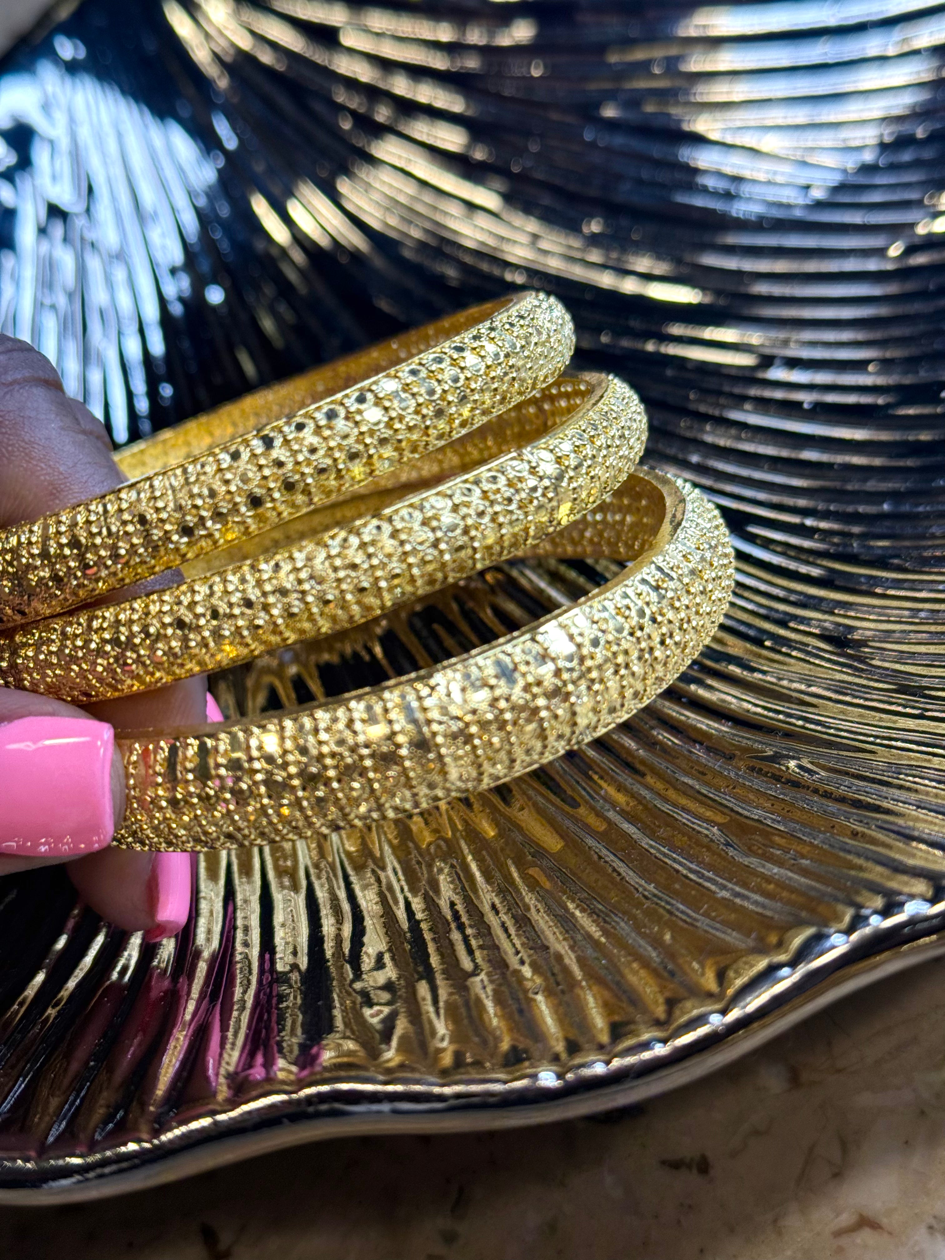 Golden Radiance Bangles