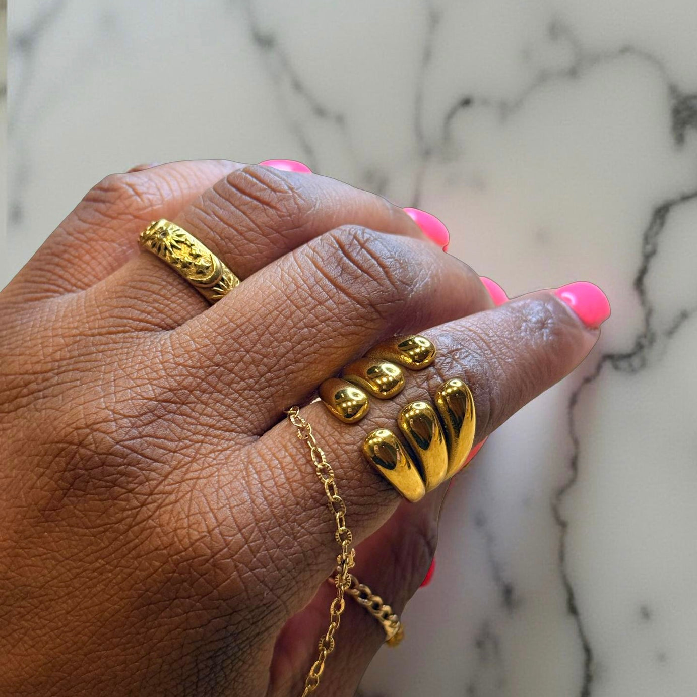 The Golden Ripple Ring