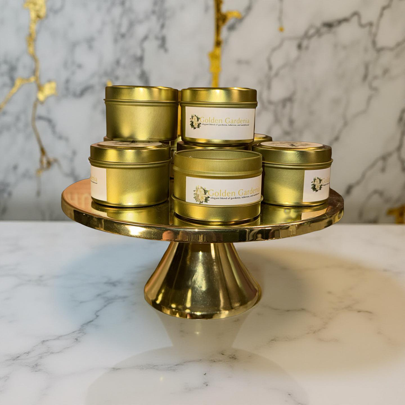 Golden Gardenia Candle